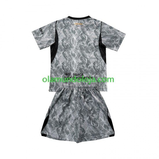 Camisola FC Barcelona Guarda-redes Criança Equipamento Segundo 2026-2027 Manga Curta